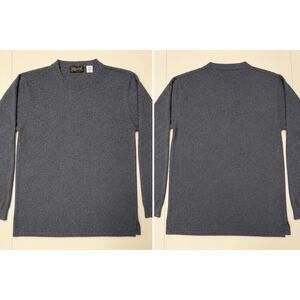 Elizabeth New York Women’s 100% Cashmere Sweater Gray Crewneck Size Large